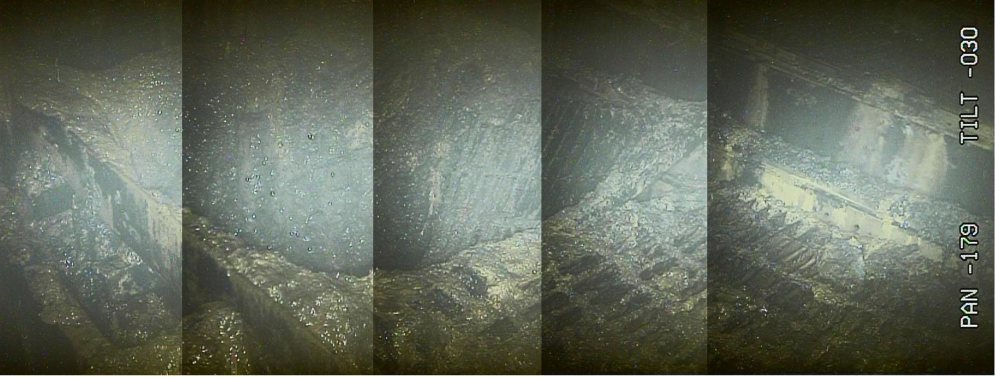 Based on image analysis, a two-meter hole has been found in the metal grate under a pressure vessel in reactor No. 2's containment vessels at the Fukushima No. 1 nuclear power plant. | TOKYO ELECTRIC POWER COMPANY HOLDINGS INC. / VIA KYODO