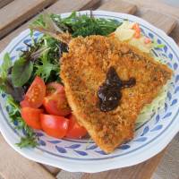 Deep-fried Japanese horse mackerel with \"sauce\" and vegetables | MAKIKO ITOH