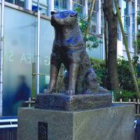 Hachiko\'s statue near Shibuya Station in Tokyo. | MANAMI OKAZAKI