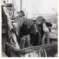 The \"Fab Three\": The founding members of Pacific Rim &#8212; Adrian Duncan (left), C.W. Nicol (center) and Fred Koch &#8212; pose for a photo in Vancouver in 1977. | COURTESY OF THE AFAN WOODLAND TRUST