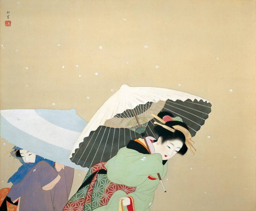 Human: Ideal Expression of People in Japanese Painting Uemura Shoen's 'Large Snowflakes' (1944) | ADACHI MUSEUM OF ART (YASUGI, SHIMANE), NO UNAUTHORIZED REPRODUCTION OR PUBLICATION OF THIS IMAGE IS PERMITTED
