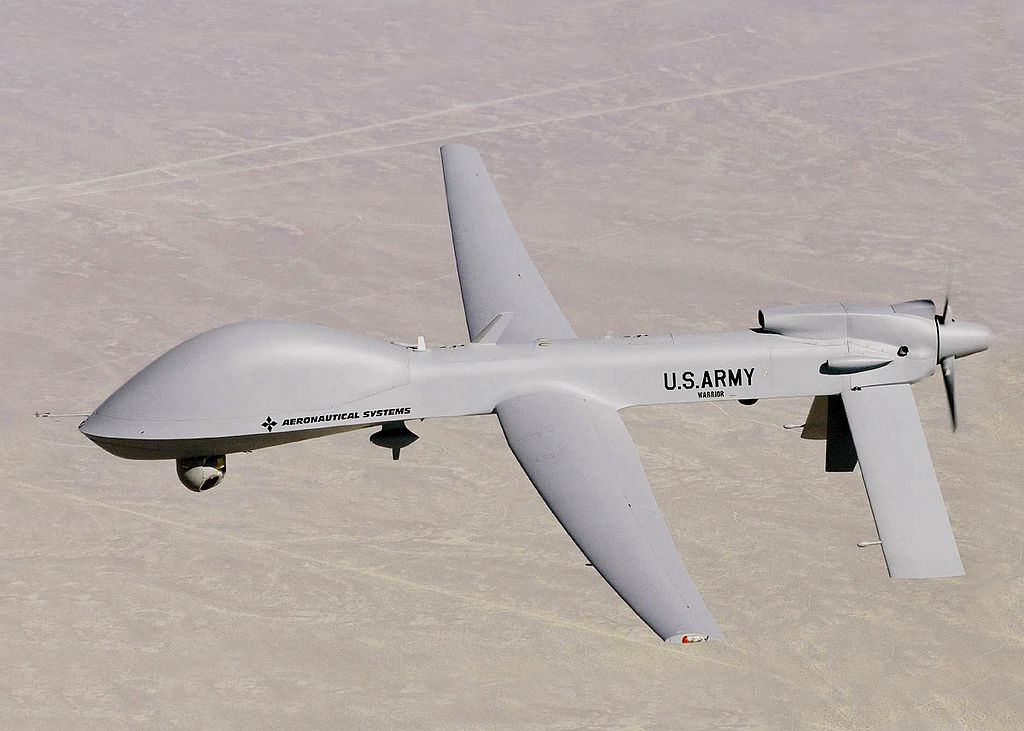 The MQ-1C Warrior UAV, an earlier version of General Atomics' MQ-1C Gray Eagle, is seen in August 2005. | U.S. ARMY