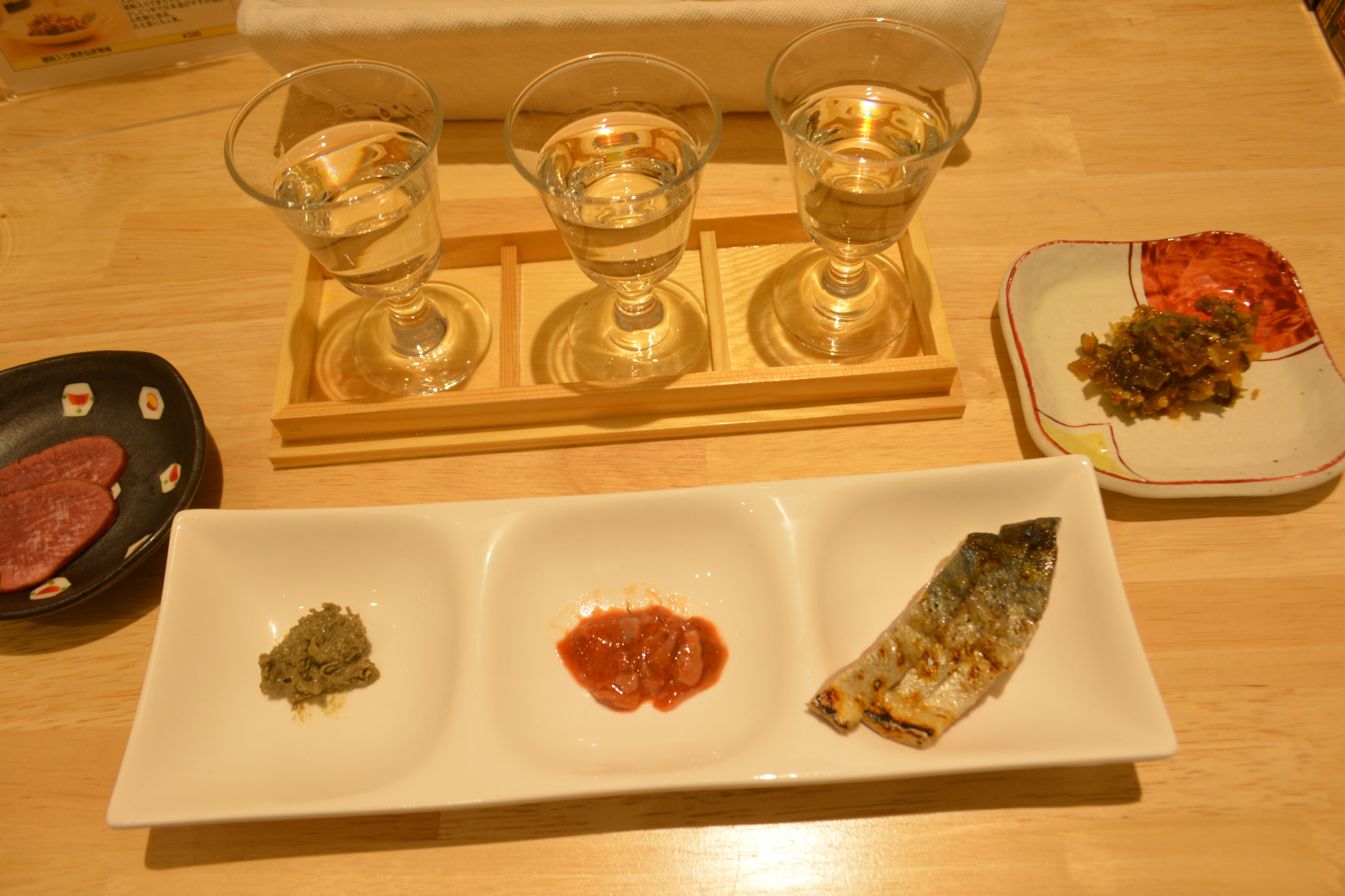A sake tasting set | J.J. O'DONOGHUE