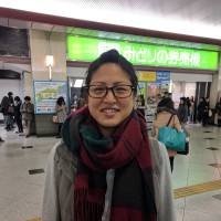 Shoko Nakau, Special needs specialist, 31 (Japanese): I agree and disagree. Politeness is important, but it can be too much at times. For example, train announcements are too frequent for problems that might seem unimportant. Hospitality is also important as greetings are good for communication and connecting people. Japanese are able to greet each other and show respect for others very well. | KRIS KOSAKA