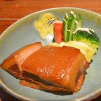 Pork belly boiled in Okinawan awamori at Teianda Teianda: Cooking with the heart and soul of Okinawa