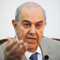 Iraqi Vice President Ayad Allawi speaks during an Interview with Reuters in Baghdad Monday. | REUTERS