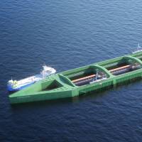 The Norwegian firm Nordlaks plans a 400-meter salmon farm that could withstand open seas, away from coastal areas where fish suffer from marine lice. | REUTERS