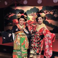 \"Oedo Enbugeki\"  performers, clad in traditional kimono, are popular with guests, many of whom are from overseas. | YOSHIAKI MIURA