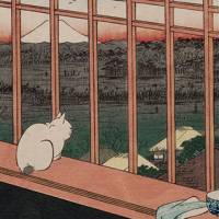 Utagawa Hiroshige\'s \"Asakusa Ricefields and Tori-no-machi Festival\" from the series \"One Hundred Famous Views of Edo\" | AP