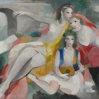 \"Three Young Women\" (c.1953) | MUSEE MARIE LAURENCIN