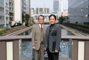 Iwao Takamatsu (left) and Akira Abe of Machifune Mirai Juku.