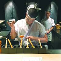 It’s all in the wrist: Torikado’s Chef Kohei Onoda prepares yakitori. Torikado: Elevating yakitori to an art form