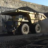 Black gold: A haul truck carries coal from the Spring Creek mine near Decker, Montana, in November 2016. Trump love not enough to bring back coal
