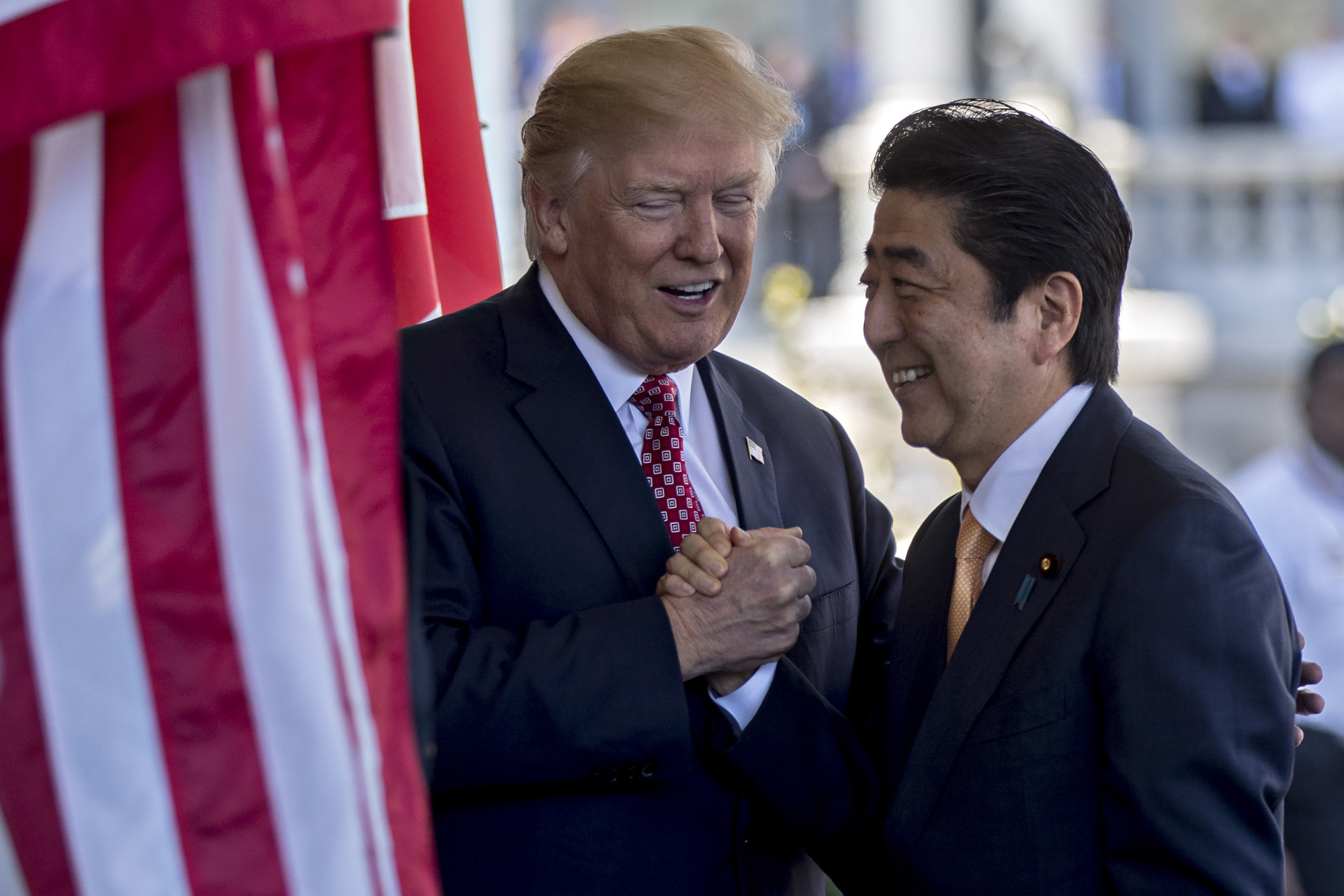 The February Abe-Trump summit will be remembered for the warm welcome with which the U.S. president received the visiting  prime minister.  Japan now must make sure that the Trump administration and Tokyo share the same understanding of China in order to deal with a number of critical foreign policy issues. | BLOOMBERG