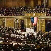 When U.S. President Woodrow Wilson asked Congress to declare war on Germany on April 2, 1917, he set in motion a process that killed tens of millions of people. Blame Woodrow Wilson for the U.S.' constant wars