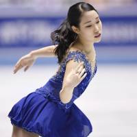 Mai Mihara placed third in the women\'s short program on Thursday. | KYODO