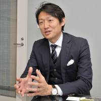 Key of Life founder and CEO Masashi Hato is interviewed in Tokyo on April 11. Key of Life CEO credits his entrepreneurial savvy to stint at Keyence