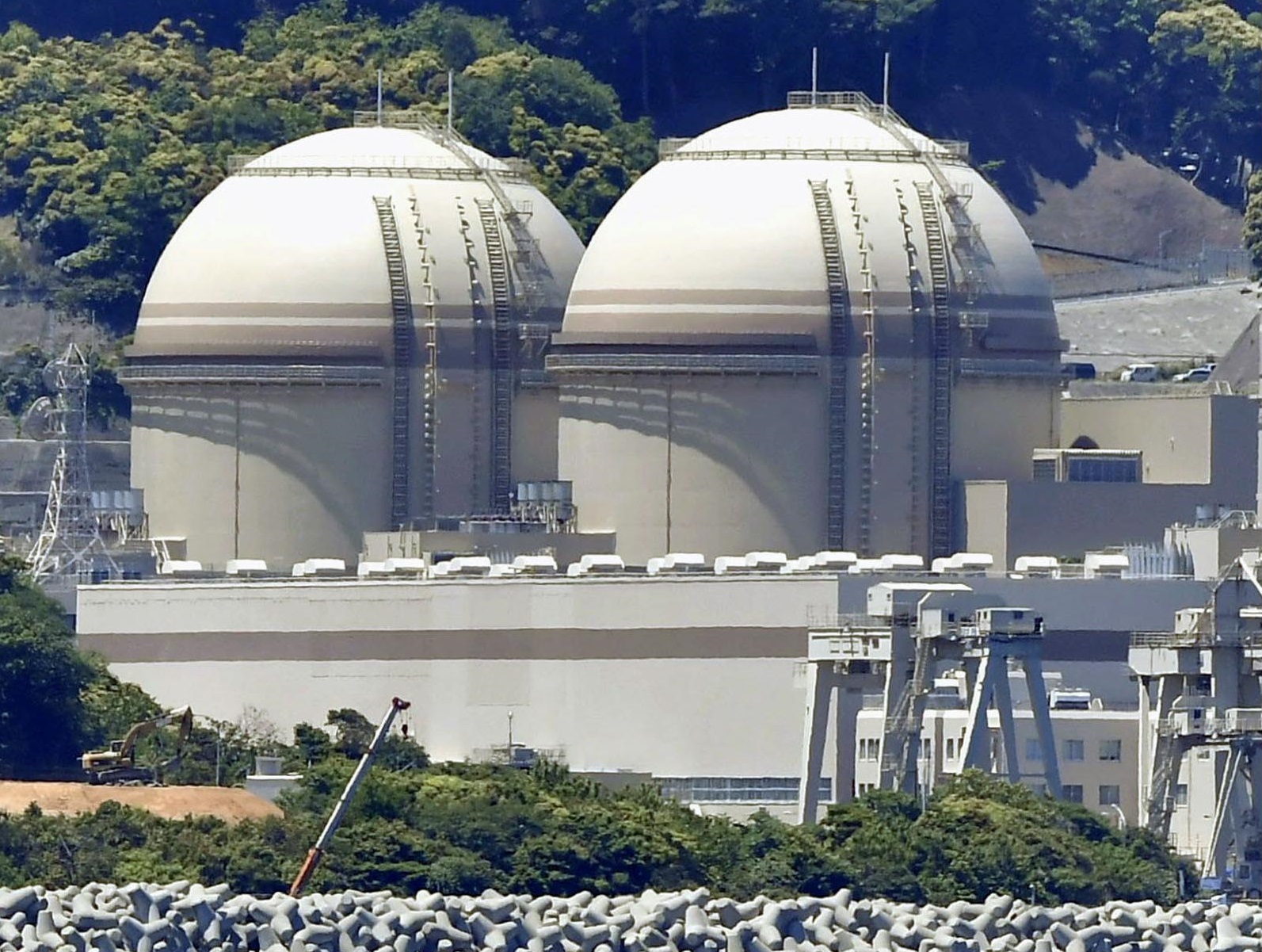 The nuclear safety watchdog gave the green light Wednesday to the restart of the Nos. 3 and 4 reactors at the Oi nuclear power plant in Fukui Prefecture. | KYODO