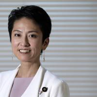 Renho, president of the main opposition Democratic Party, is in an interview in Tokyo on Thursday. | BLOOMBERG
