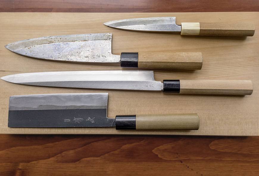 traditional japanese knife for kitchen table