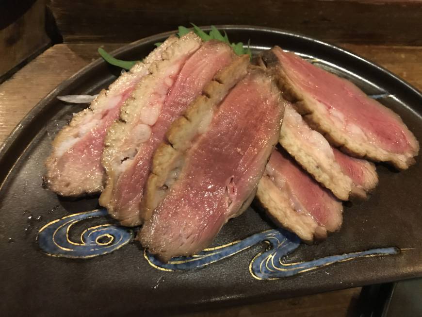 Shimme Oozing with umami: A plate of Shimme's delectable duck. J.J. O'Donoghue