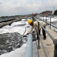 The Rajasthan Urban Infrastructure Development Project is an ADB-financed sewage treatment plant in Delawas, Jaipur. ADB gave its first loan to India on April 3, 1986. | ADB