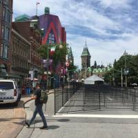 Barriers are set up near Parliament Hill in Ottawa on Thursday as Canadians prepare to celebrate the 150th anniversary of confederation. Security has been beefed up to unprecedented levels in Ottawa following jihadi attacks in Europe as Canada prepares to welcome a record 500,000 revellers for the country’s 150th anniversary celebrations. Canada boosts security for 150th anniversary events as Ottawa expects 500,000 revelers