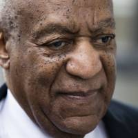 Bill Cosby arrives for his sexual assault trial at the Montgomery County Courthouse in Norristown, Pennsylvania, on Monday. | AP