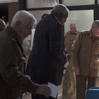 Cuba\'s President Raul Castro casts his vote last December to elect a new member of the state council, the biannual legislative session at the National Assembly in Havana. The island nation has announced the start of a twice-a-decade electoral process. One of the country\'s highest bodies, the Council of State, said in state media on Wednesday that voting for municipal assemblies would take place on Oct. 22. (Ladyrene Perez, Cubadebate via AP) | AP