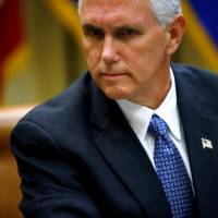 U.S. Vice President Mike Pence attends a healthc are listening session at the White House in Washington June 5. | REUTERS