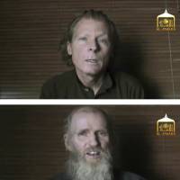 This photo combination image taken from video released Wednesday by Taliban spokesman Zabihullah Mujahid shows kidnapped teachers Australian Timothy Weekes (top) and American Kevin King, who were both abducted by the insurgents in Afghanistan in August 2016. In the video the two captives report the date as June 16, and say they are being treated well by the Taliban but that they remain prisoners and appeal to their governments to help set them free. | EL-EMARA TALIBAN / VIA AP