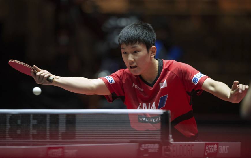 Harimoto stuns Mizutani at table tennis worlds | The Japan Times Harimoto stuns Mizutani at table tennis worlds | The Japan Times