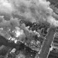 Multiple fires burn in a section of riot-torn Detroit in July 1967, about 3 miles west of the downtown area. Five days of violence would leave 33 blacks and 10 whites dead, and more than 1,400 buildings burned. More than 7,000 people were arrested. | AP