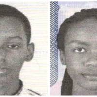 Don Ingabire, 16, and Audrey Mwamikazi, 17, members of a teenage robotics team from the African nation of Burundi, who were reported missing after taking part in an international competition and later spotted crossing the United States border into Canada, are seen in pictures released by the Metropolitan Police Department in Washington Thursday. Two Burundi teens missing after robotics competition seen crossing into Canada: police