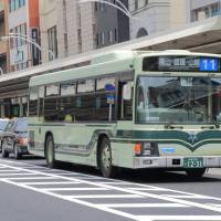 A Kyoto municipal bus runs in the city in May 2015. | ISTOCK