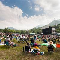 Something for the weekend: The Green Stage is seen on a rare sunny day. Imagine mud and galoshes when it rains. Figuring out who to watch at this year's Fuji Rock Festival