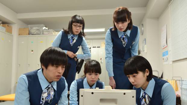One of the girls: Hidetomo Masuno (left) stars in “Fictitious Girl’s Diary,” which is based on a blog he wrote between 2006 and 2009. Japanese TV is making some progress in writing broader female roles