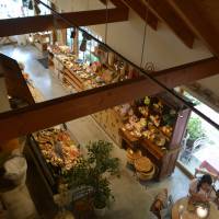 The view from on high: Tentation d\'Ange features excellent bread and vaguely European decor. | J.J. O\'DONOGHUE
