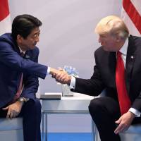 Prime Minister Shinzo Abe and U.S. President Donald Trump, shown at last week’s Group of 20 summit, took little time to build a personal rapport. Why Donald Trump's supporters admire Japan