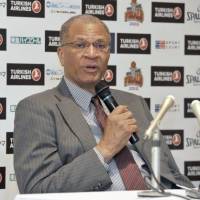 Bob Nash, seen in a May 2016 file photo, coached the Toyama Grouses for five seasons. The team parted ways with Nash this summer, opting to hire Miodrag Rajkovic as its new head coach. Nash reflects on memorable time as Toyama coach