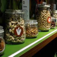 Peanuts and other nuts are displayed at the offices of the agribusiness company Olam International in Singapore on Monday. Breakthrough reported in treating peanut allergy