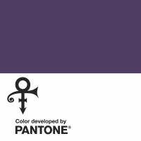 This image provided by the Pantone Color Institute shows “Love Symbol #2,” named for the famous symbol Prince used as his name during a dispute with his record label, Warner Bros. Records. Pantone creates 'Purple Rain' hue to honor Prince