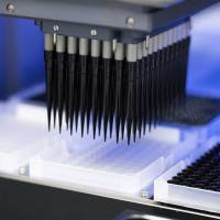This June image shows a battery of pipettes on a robot used for gene sequencing at the Helix company’s laboratory in San Diego. Helix decodes a customer’s DNA and passes the results along to other companies for analysis. DNA test data may not alter a person's health habits