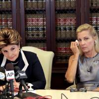Lawyer Gloria Allred (left) holds a news conference with Robin, a new client claiming Roman Polanski sexually victimized her in 1973, in Los Angeles on Tuesday. Polanski faces fresh accusation of sex attack on minor