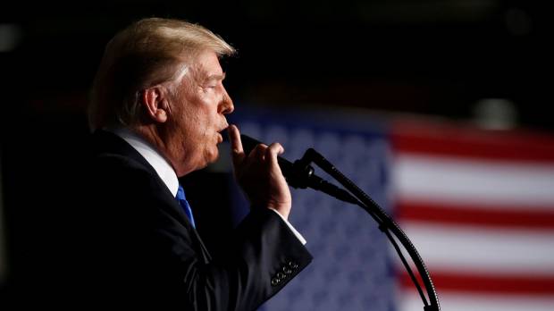 U.S. President Donald Trump announces his strategy for the war in Afghanistan on Monday in Fort Myer, Virginia. A 'Trump Doctrine'? Clues emerge in new Afghanistan plan