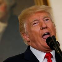 U.S. President Donald Trump delivers a statement on the deadly protests in Charlottesville, Virginia, at the White House in Washington Monday. Thriving off low expectations, Trump took slow walk to condemning white supremacists