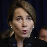 Massachusetts Attorney General Maura Healey takes questions from reporters Jan. 31 during a news conference in Boston. A coalition of Democratic state attorneys general has unleashed a torrent of litigation they argue is necessary to protect their citizens from a Trump administration that too often ignores the law. “Donald Trump and his administration has been out there in ways that are illegal, that are unprecedented, that don’t seem to understand some of the basics of the rule of law,” Healey said. “It’s required constant vigilance from Day 1.” Democratic attorneys general legal actions against Trump surge behind the scenes