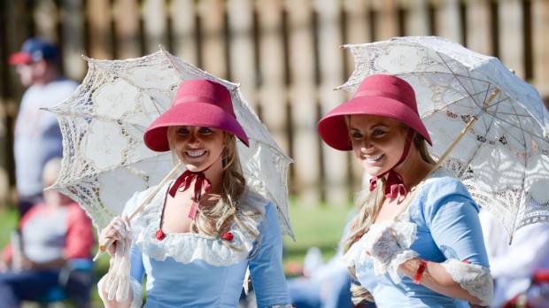 Twins parade during the annual Twins Days Festival in Twinsburg, Ohio, on Saturday. Twice the fun and double takes as twins gather in Ohio town of Twinsburg