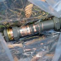 An undated handout picture released by the British Metropolitan Police Service in London on Monday shows a pipe bomb recovered from a hideout in Capanagh Forest in County Antrim, Northern Ireland, that was used by former Royal Marine Ciaran Maxwell. | METROPOLITAN POLICE SERVICE / VIA AFP-JIJI