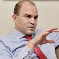 Ben Rhodes, who was deputy national security adviser to former U.S. President Barack Obama, is interviewed in Tokyo last week by The Japan Times. Ex-Obama adviser Ben Rhodes rips Trump's off-the-cuff diplomacy